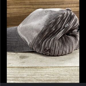 CALIA by Carrie Underwood Gray Velvet Baseball Cap